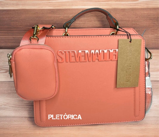 Bolsa Steve Madden Bevelyn Color Coral Claro