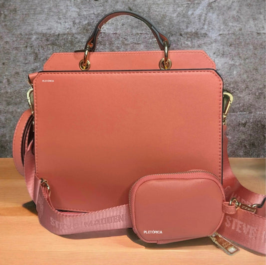 Bolsa Steve Madden Bevelyn Color Coral Claro