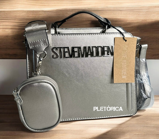 Bolsa Steve Madden Bevelyn Color Plata