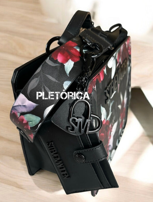 Bolsa Steve Madden Bevelyn Color Negro Floral