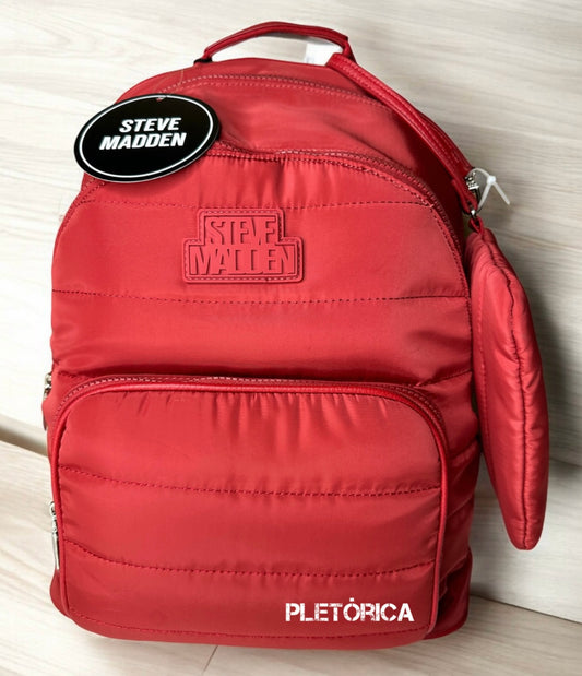 Mochila Steve Madden Bbeno Color Rojo Grande