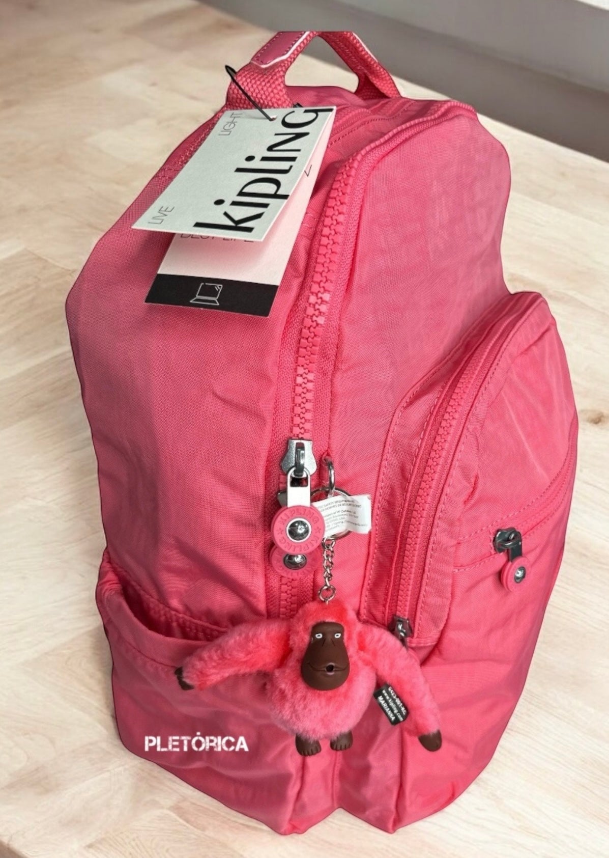 Mochila Kipling Seoul Color Rosa Grande