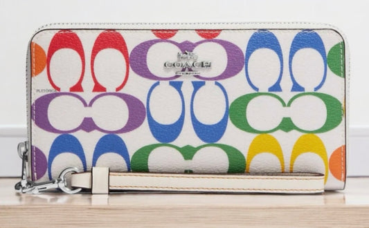 Cartera Larga Coach Arcoíris